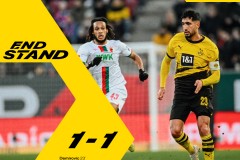 德甲奧格斯堡1-1多特 馬倫破門多特三輪不勝