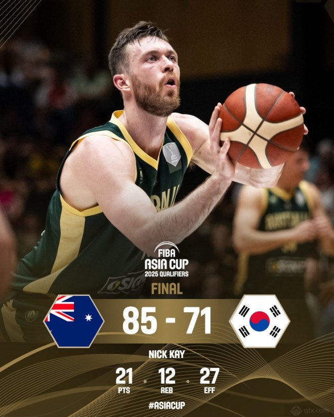 澳大利亞男籃85-71韓國男籃