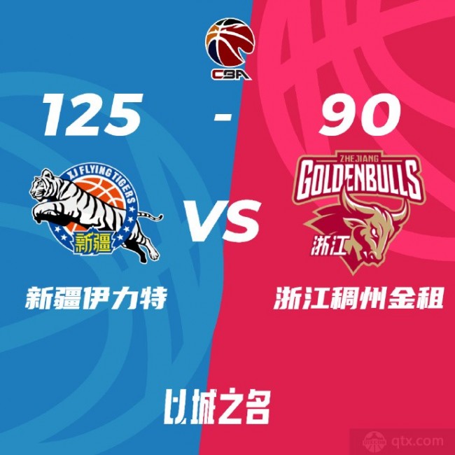 新疆男籃125-90浙江男籃