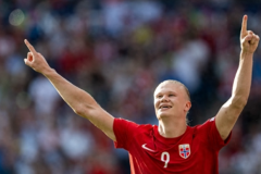 哈蘭德國家隊27場27球 進球效率極高成挪威隊最大殺器