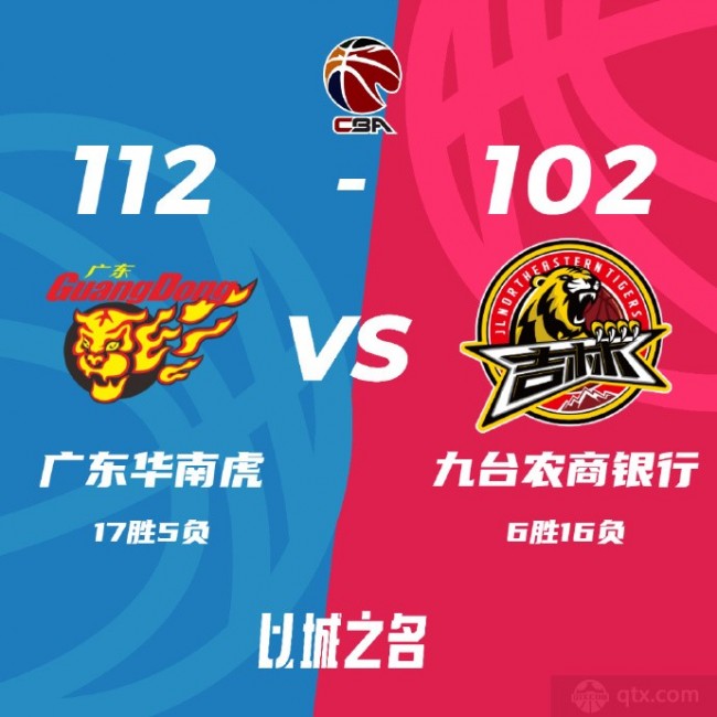 廣東男籃112-102吉林男籃