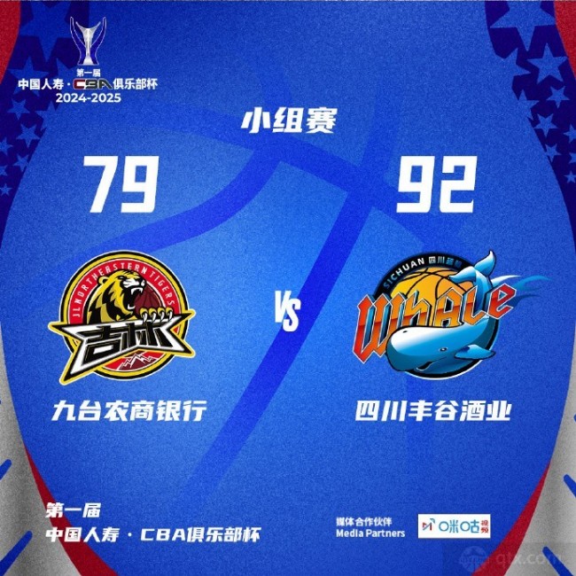 四川男籃92-79吉林男籃