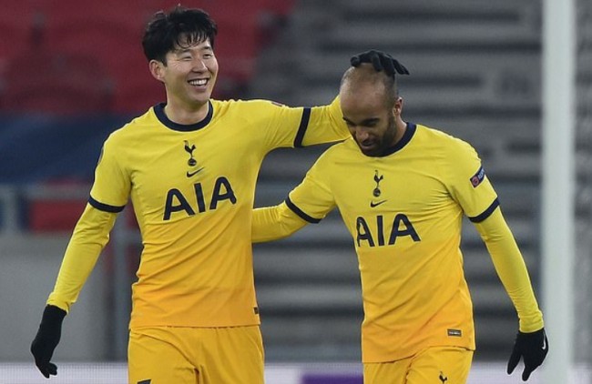 孫興慜和小盧卡斯為熱刺建功