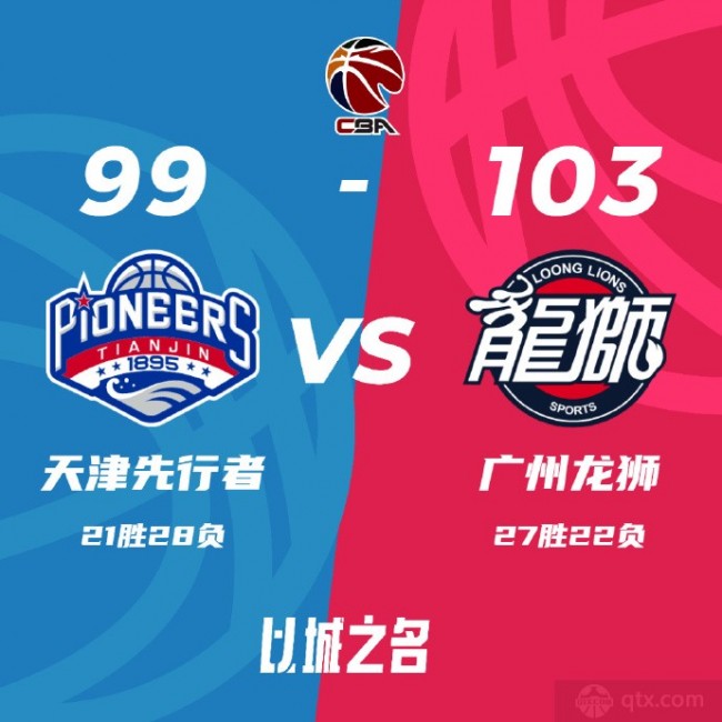 天津男籃99-103廣州男籃