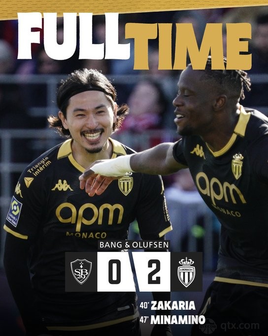 布雷斯特0-2摩納哥