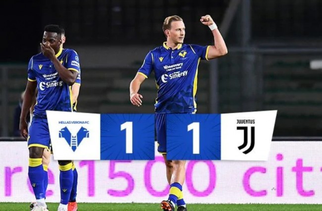 維羅納1-1尤文圖斯戰報