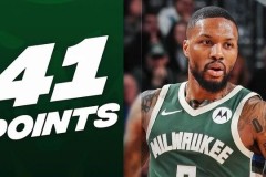 利拉德生涯首次對快船砍40+ 此前最高分為39分