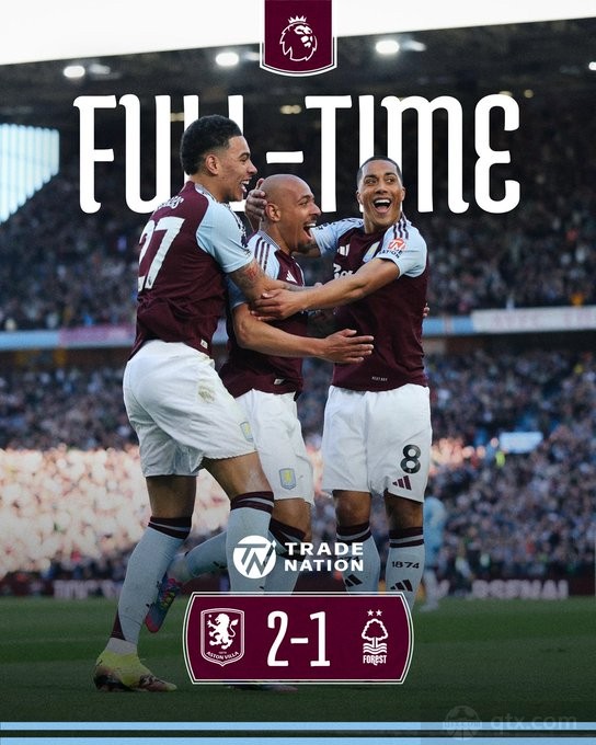 阿斯頓維拉2-1諾丁漢森林