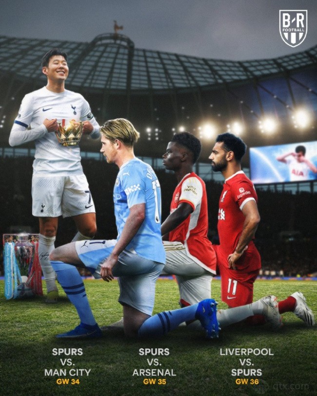 熱刺將先後與曼城阿森納利物浦交手