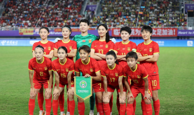 中國女足隊員們