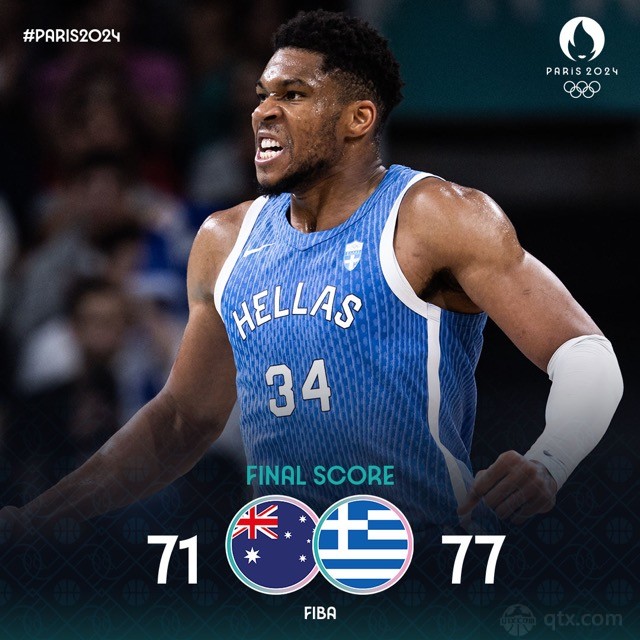 希臘男籃77-71力克澳大利亞男籃