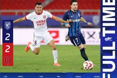 中超武漢三鎮2-2成都蓉城 圖多列進球+烏龍韋世豪點射建功