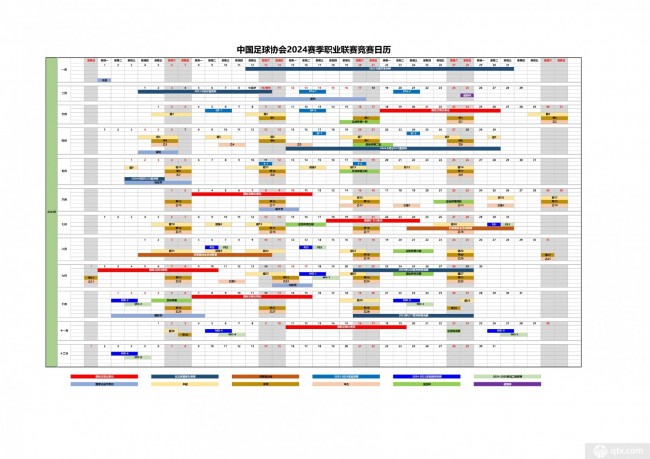 2024年足球賽事時間表