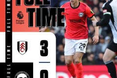 英超富勒姆3-0布萊頓 布萊頓爆冷輸球
