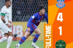 亞冠聯賽浙江隊1-4不敵甲府風林 4輪1勝3負積3分小組墊底