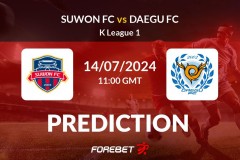韓職聯水原FCvs大邱FC比賽前瞻 水原FC主場優勢明顯